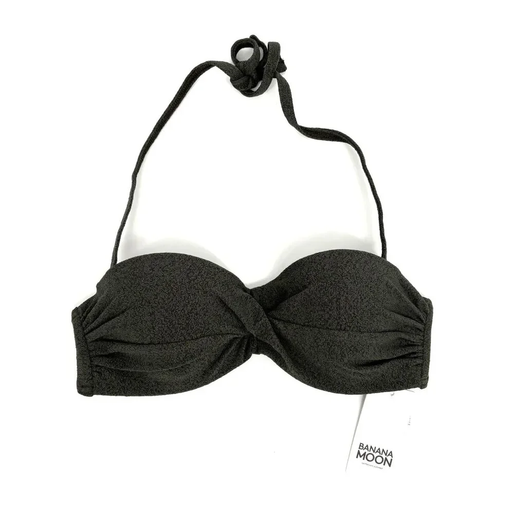 Banana Moon Sakata Santafe Khaki Bikini Top Size Small Removable Straps NWT